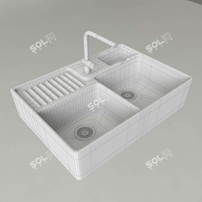 Sleek Model Sink: 3ds Max 2015 with V-Ray 3D model image 3