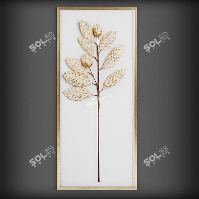 Elegant Ginkgo Oil Print
Branching Out Wall Decor
Silver & Gold Picks 3D model image 3