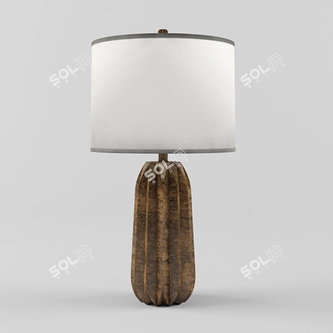 Elegant Khalil Table Lamp: Perfect for Modern Decor 3D model image 1