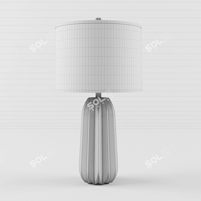 Elegant Khalil Table Lamp: Perfect for Modern Decor 3D model image 2