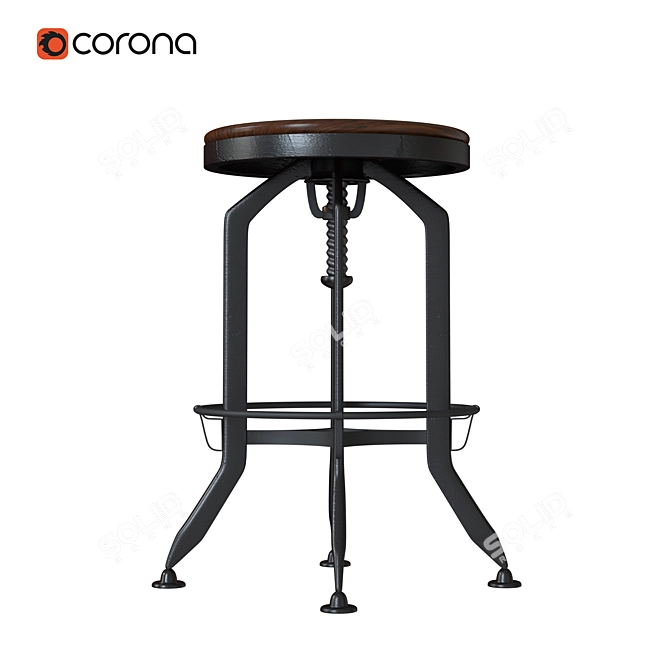 Elevate Your Space: Bar Stool 3D model image 1