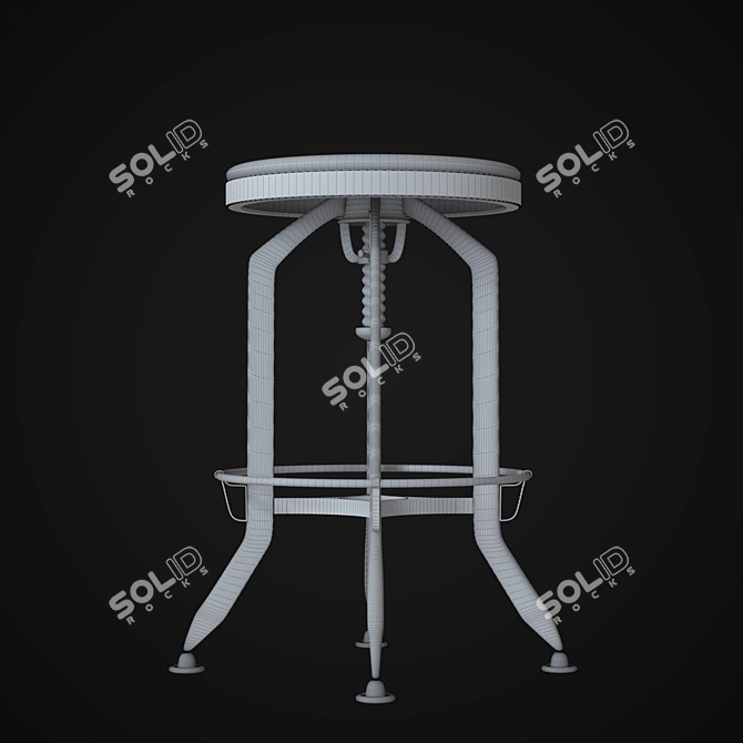 Elevate Your Space: Bar Stool 3D model image 3