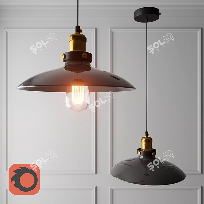Lussole Loft LSP-9604 Pendant: Sleek and Stylish 3D model image 1