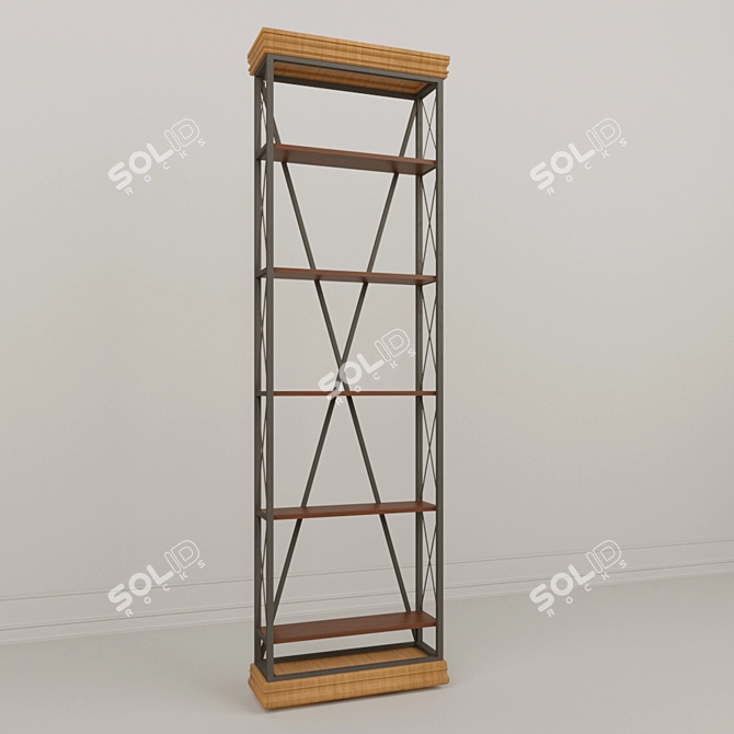 Urban Loft Storage Rack 3D model image 1