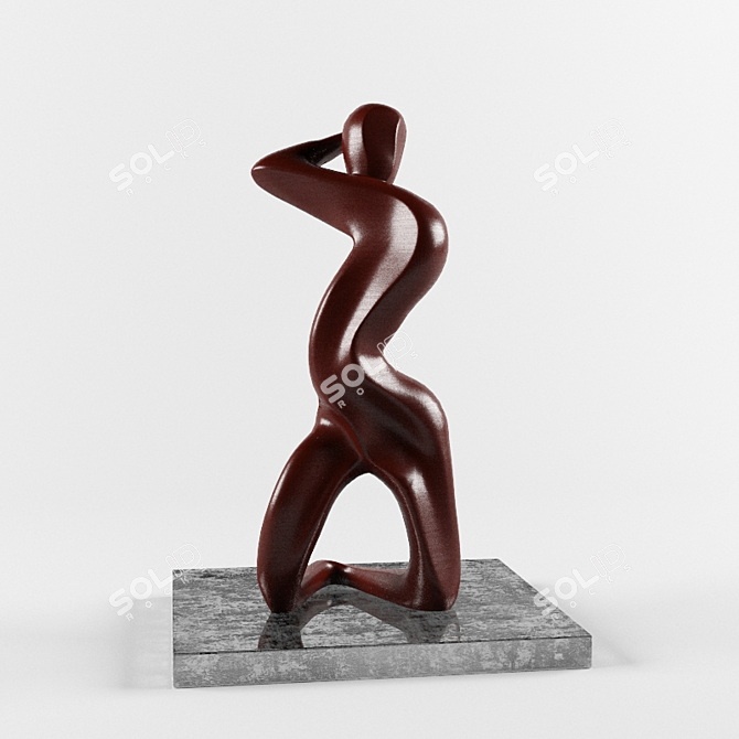 Wooden Sculpture 3D model image 1
