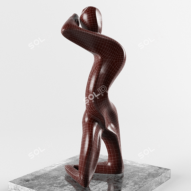 Wooden Sculpture 3D model image 3