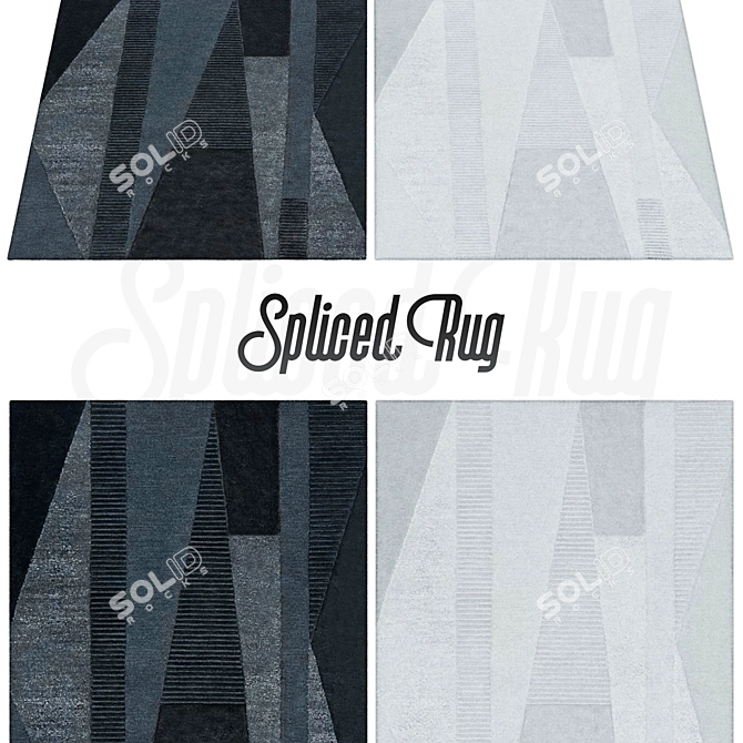 Spliced Rug: Stylish and Versatile 3D model image 1