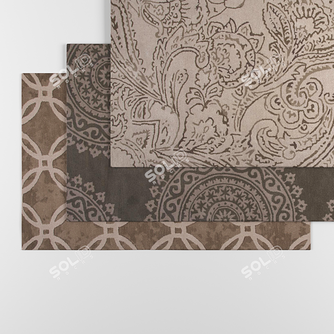 Elegant Jaipur Timeless Rugs 3D model image 2