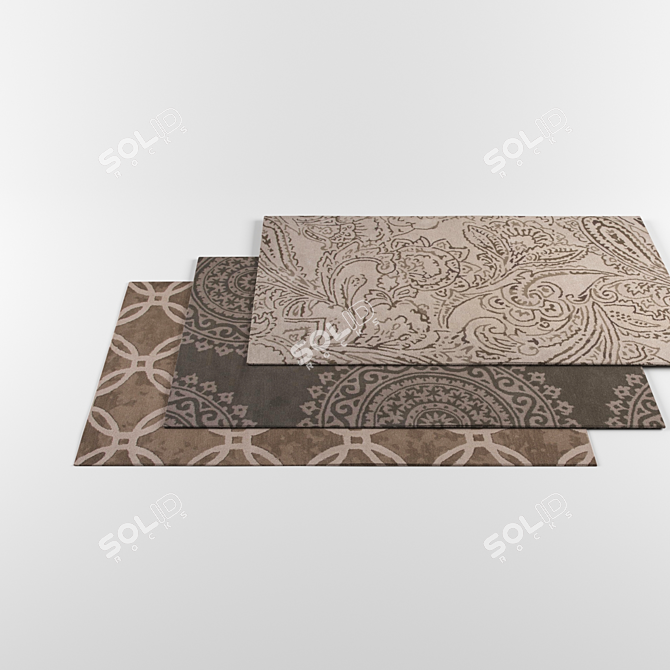 Elegant Jaipur Timeless Rugs 3D model image 3