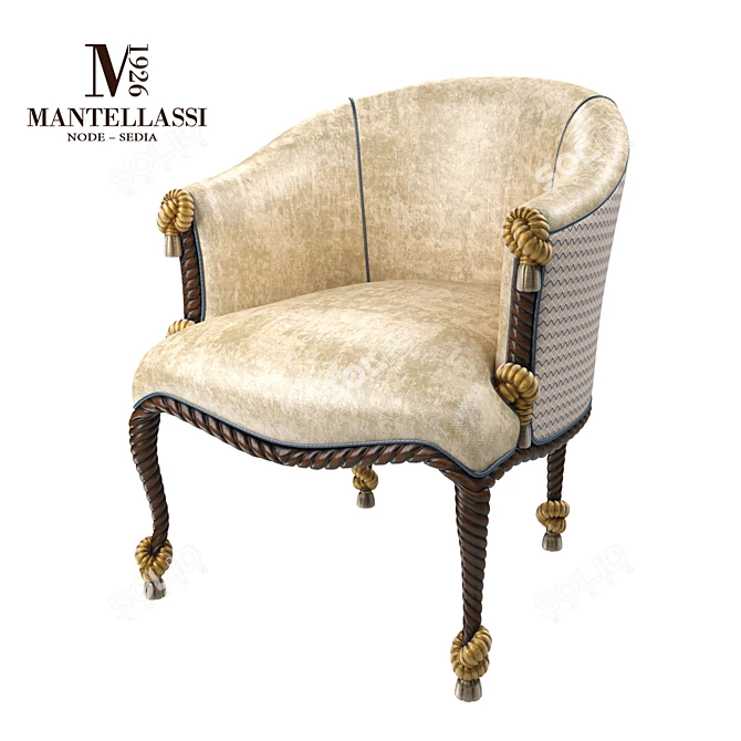 Luxury Armchair: Mantellassi Casa del Sole 3D model image 1