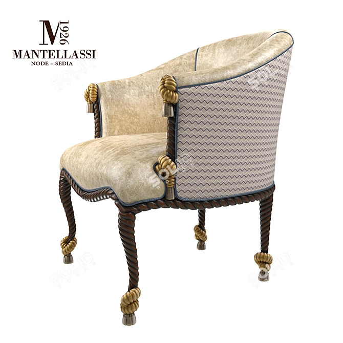 Luxury Armchair: Mantellassi Casa del Sole 3D model image 2