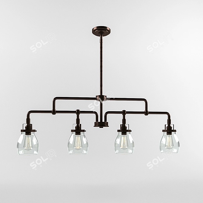 Industrial-inspired Belton Lighting 3D model image 1