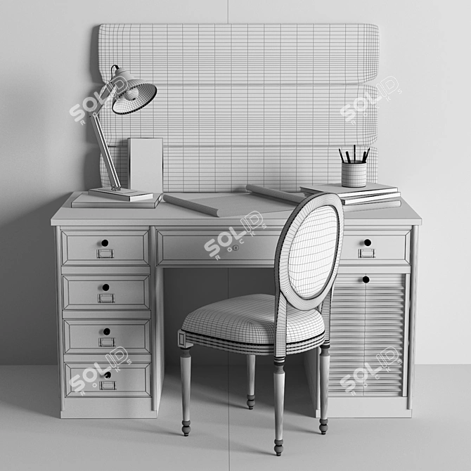 Vintage Office Set - Maisons du Monde 3D model image 5