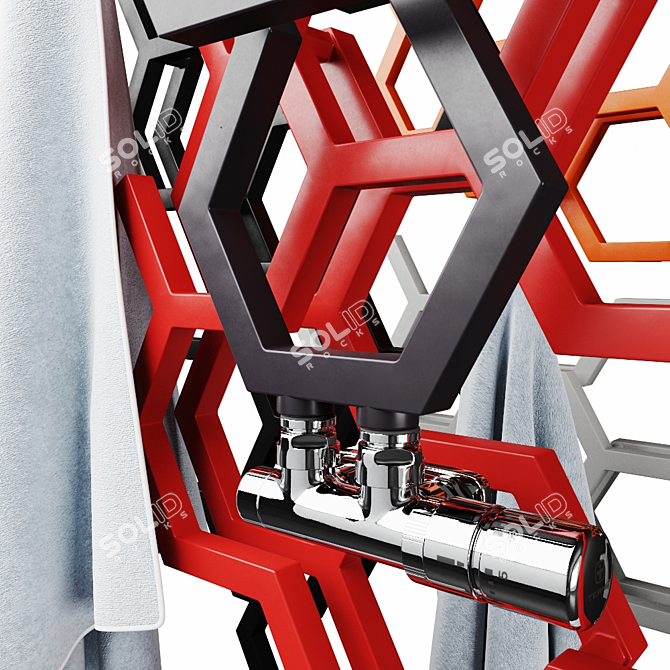 TERMA HEX: Award-Winning Modern Radiators 3D model image 3