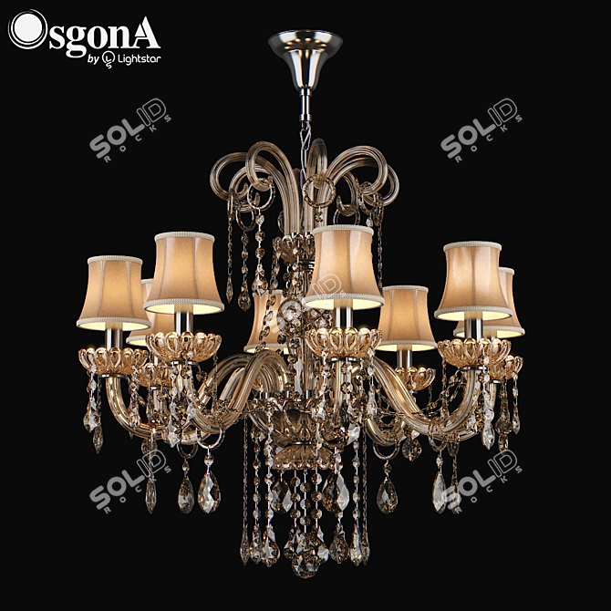 Nativo Osgona Crystal Chandelier 3D model image 1
