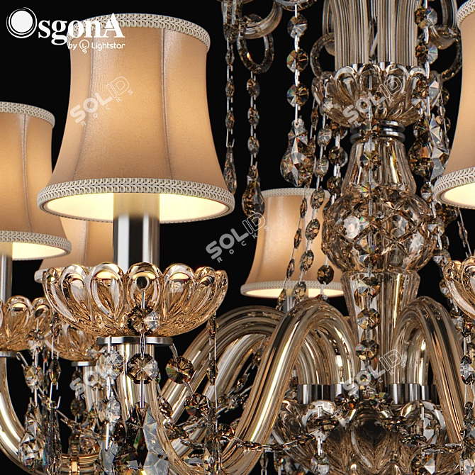 Nativo Osgona Crystal Chandelier 3D model image 2