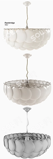 Elegant Pembridge Chandelier: Timeless Beauty 3D model image 2