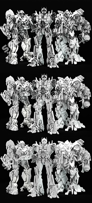 3D Max Transformers Model Kit 3D model image 3