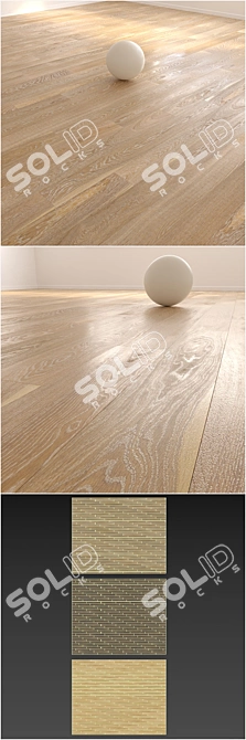 Siberian Floors: Vintage Gold & Tudor Oil Floorboards - Premium Parquet 3D model image 3