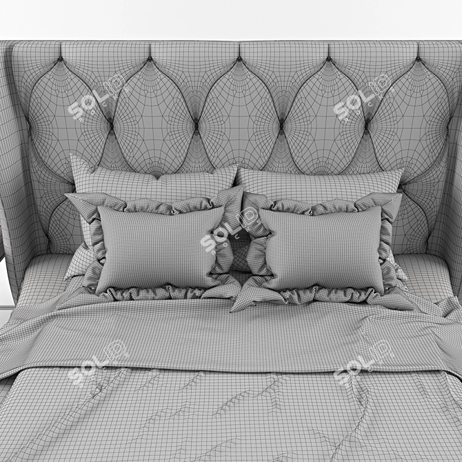 Italian Bedding Jennifer 3D model image 3