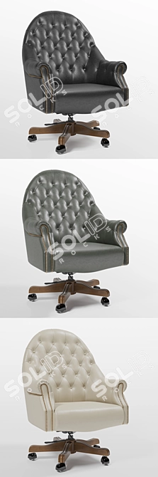 Elegant Carpaccio Director Armchair 3D model image 2