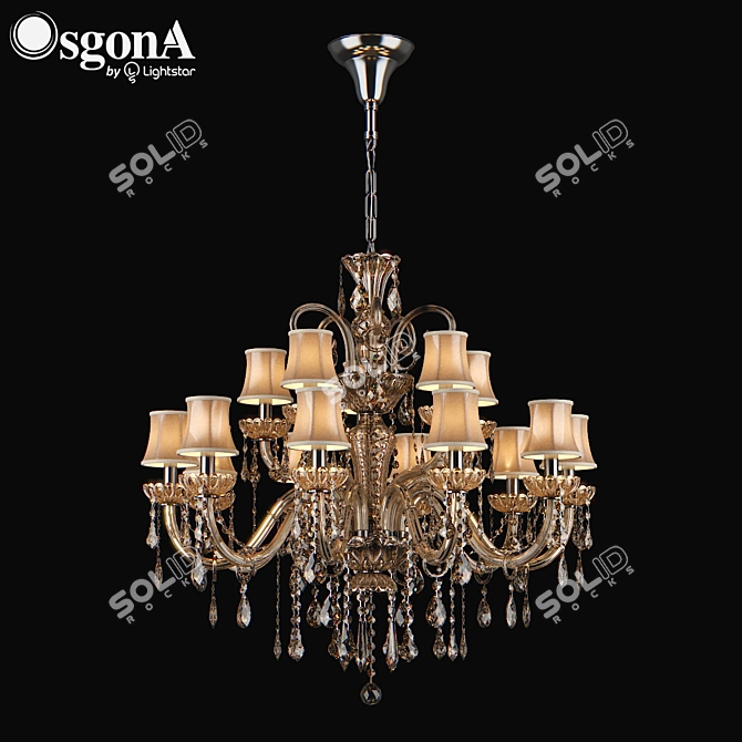 Nativo Osgona Crystal Chandelier 3D model image 1