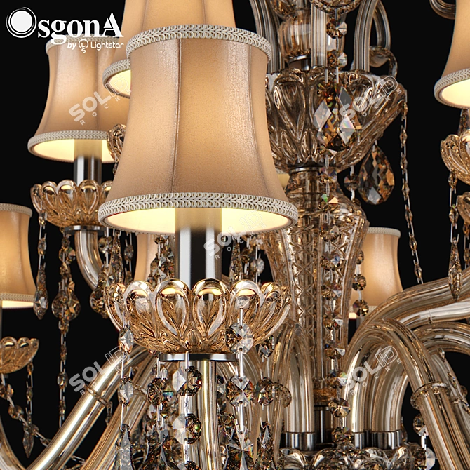 Nativo Osgona Crystal Chandelier 3D model image 2