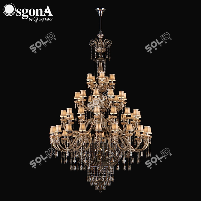 Crystal Chandelier: Nativo Osgona 3D model image 1