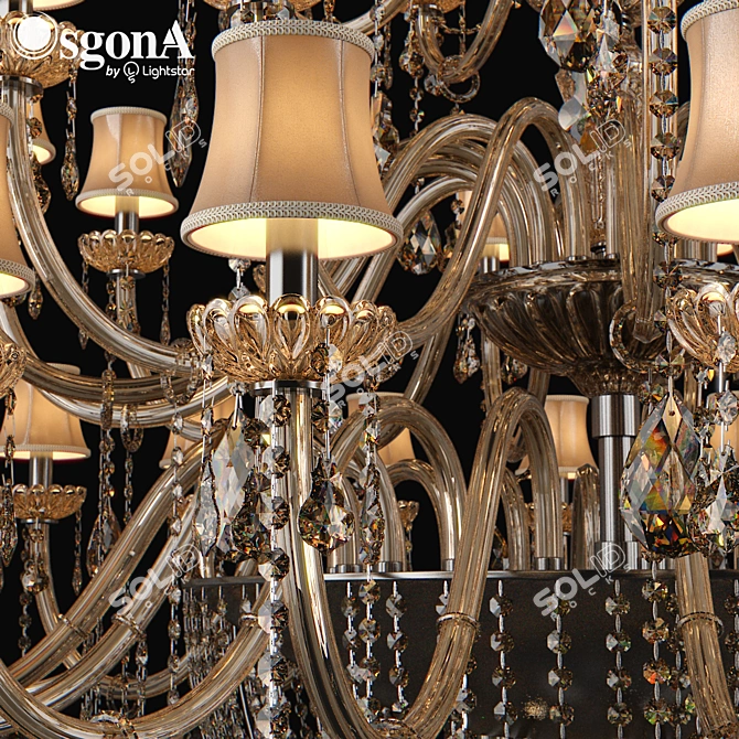 Crystal Chandelier: Nativo Osgona 3D model image 2