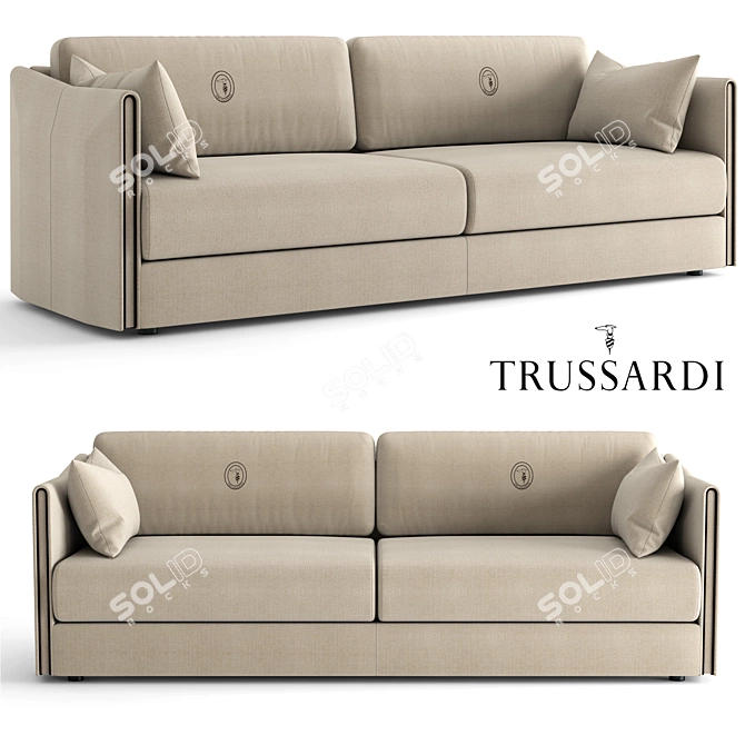 Trussardi Maryl Sofa: Luxurious Elegance for Your Home 3D model image 1