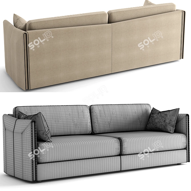 Trussardi Maryl Sofa: Luxurious Elegance for Your Home 3D model image 2