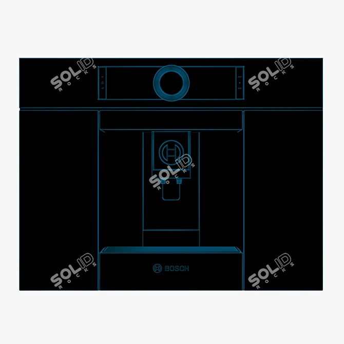  BOSCH Stainless Steel Espresso Maker 3D model image 3