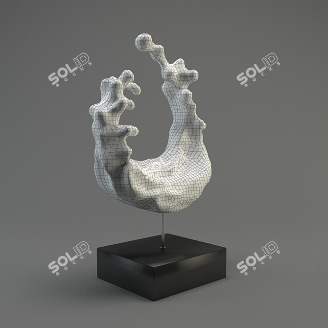 Elegant Abstract Dream Sculpture 3D model image 3