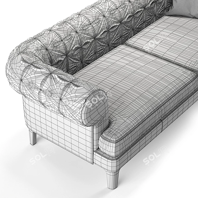 Luxury Lounge: MANTÒ Sofa by Poltrona Frau 3D model image 3