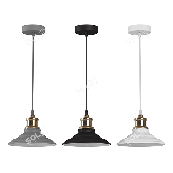 Modern Loft PL-600 Pendant Light 3D model image 1