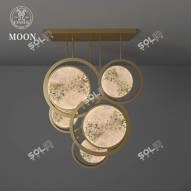 Glowing Lunar Elegance 3D model image 1