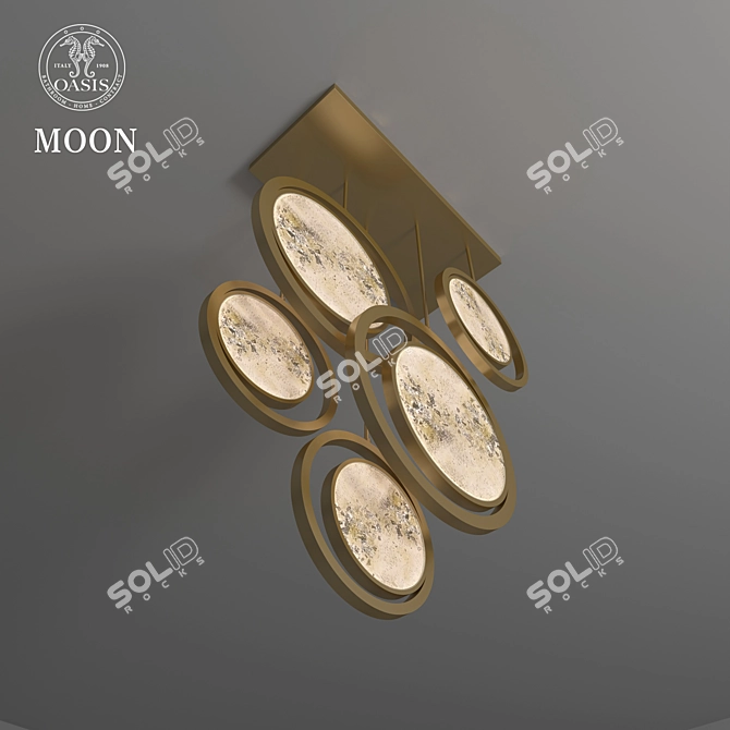 Glowing Lunar Elegance 3D model image 2