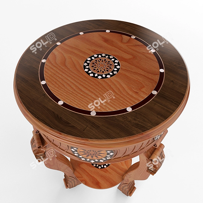 Exquisite Middle Eastern Coffee Table 3D model image 2