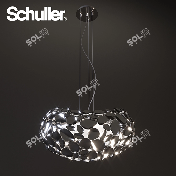 Schuller Narisa: Chrome Pendant Light 3D model image 2