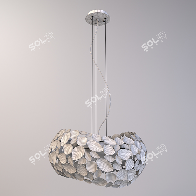 Schuller Narisa: Chrome Pendant Light 3D model image 3