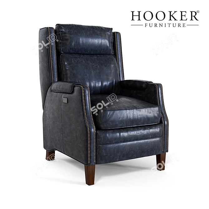 Luxury Power Recliner with Adjustable Headrest 3D model image 1