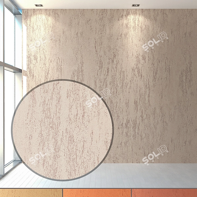 Decorative Plaster Set - 4 Color Options 3D model image 1