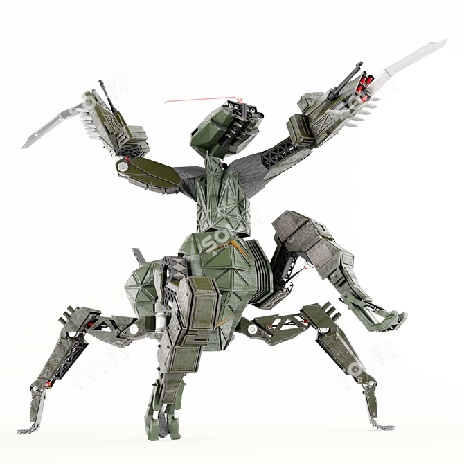 Mantis Battle Scout - Ultimate Recon Robot 3D model image 1