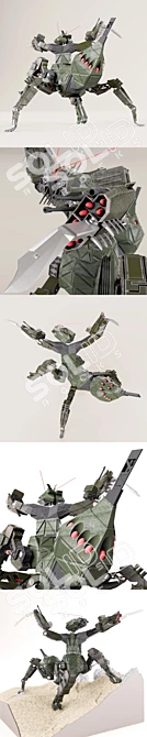 Mantis Battle Scout - Ultimate Recon Robot 3D model image 2