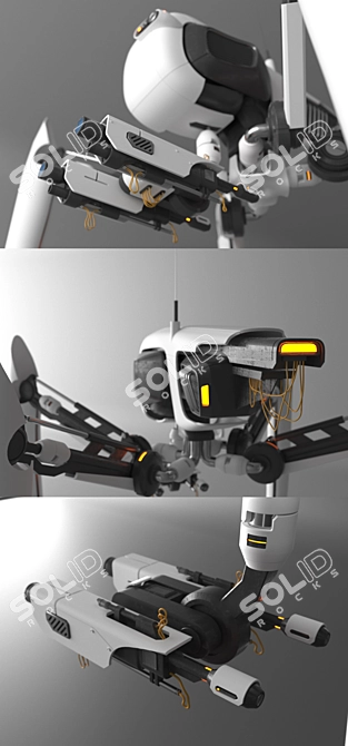 ExoBot: Cutting-Edge Exploration Rover 3D model image 2