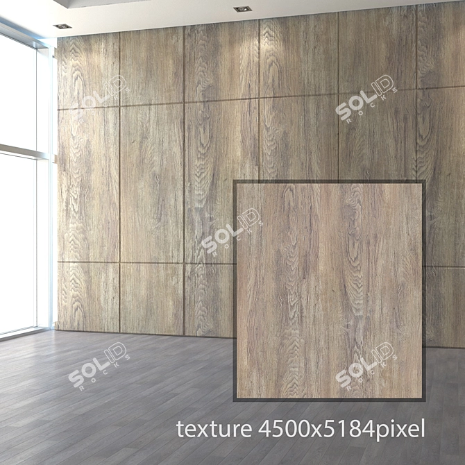 Seamless Wood Texture, Low Poly 3D model image 2