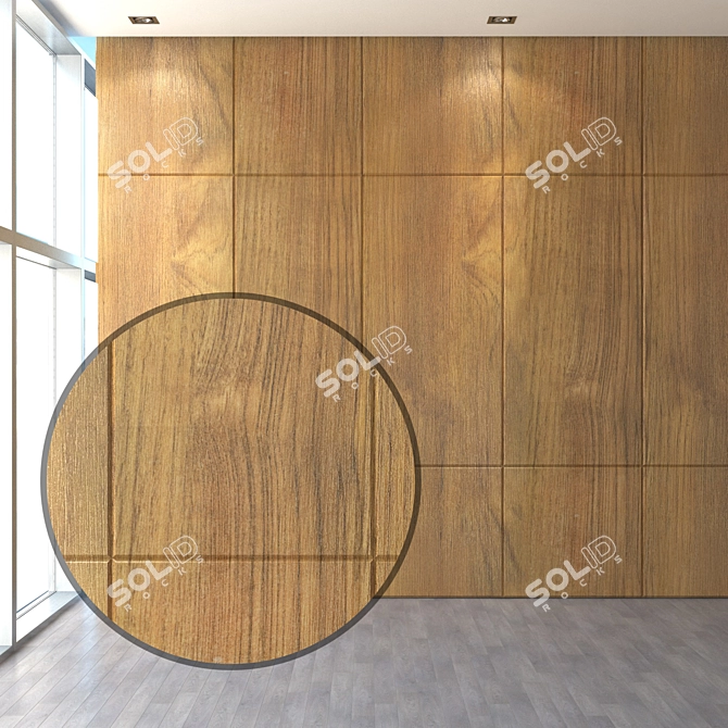 Title: Seamless Wood Texture - 3292x5019 Resolution 3D model image 1