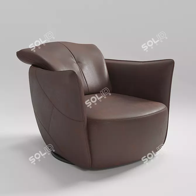 Modern PEPE Lounge Chair 3D model image 1