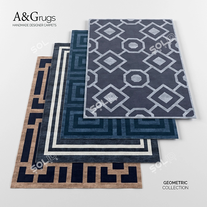 Geometric Carpets Collection - A&G Rugs: Part 2 3D model image 1