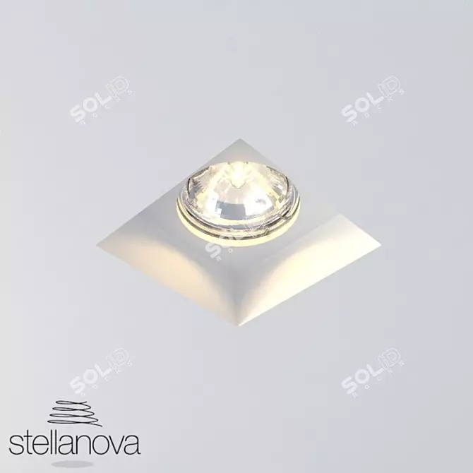 Title: Integrated Gypsum Spotlight 3D model image 1